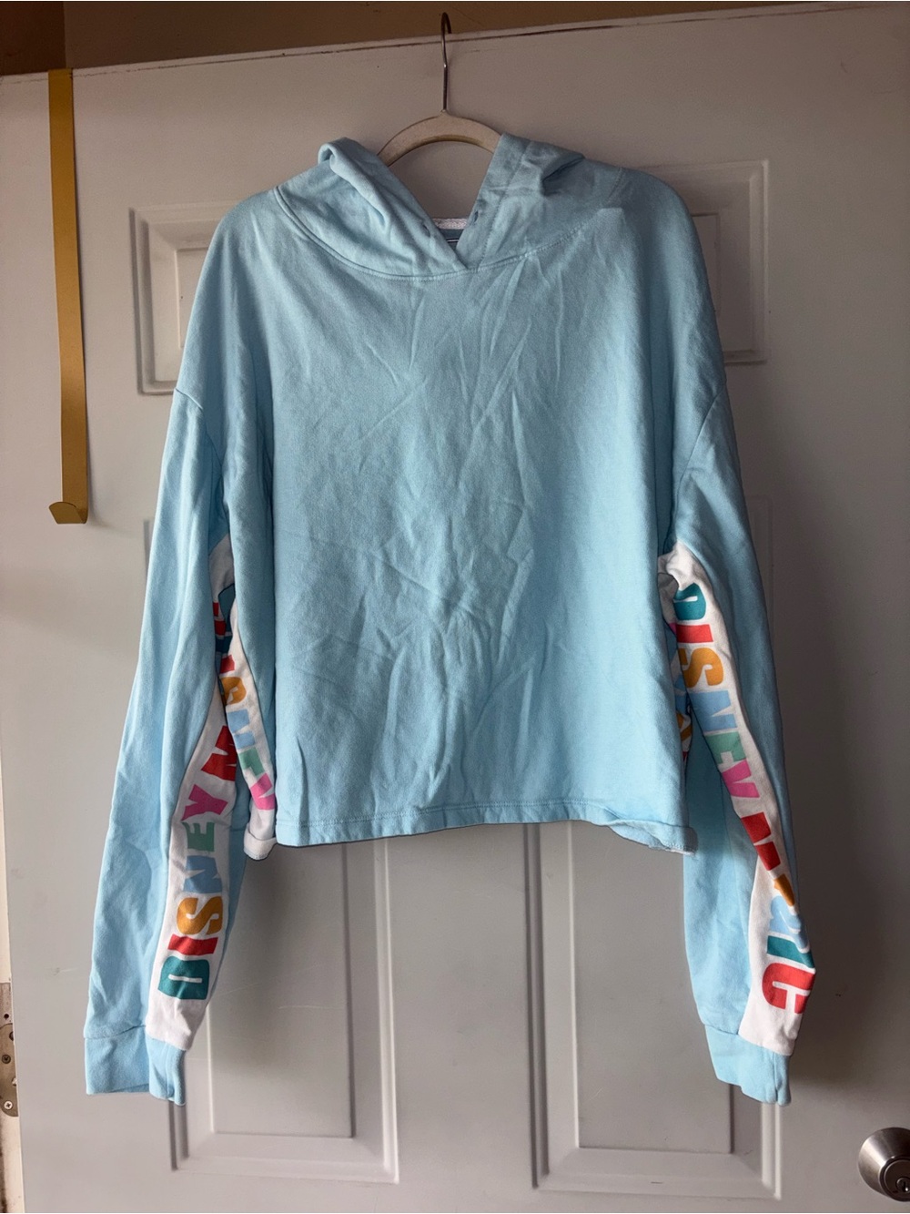 Disney Magic light blue crop hoodie size 2X